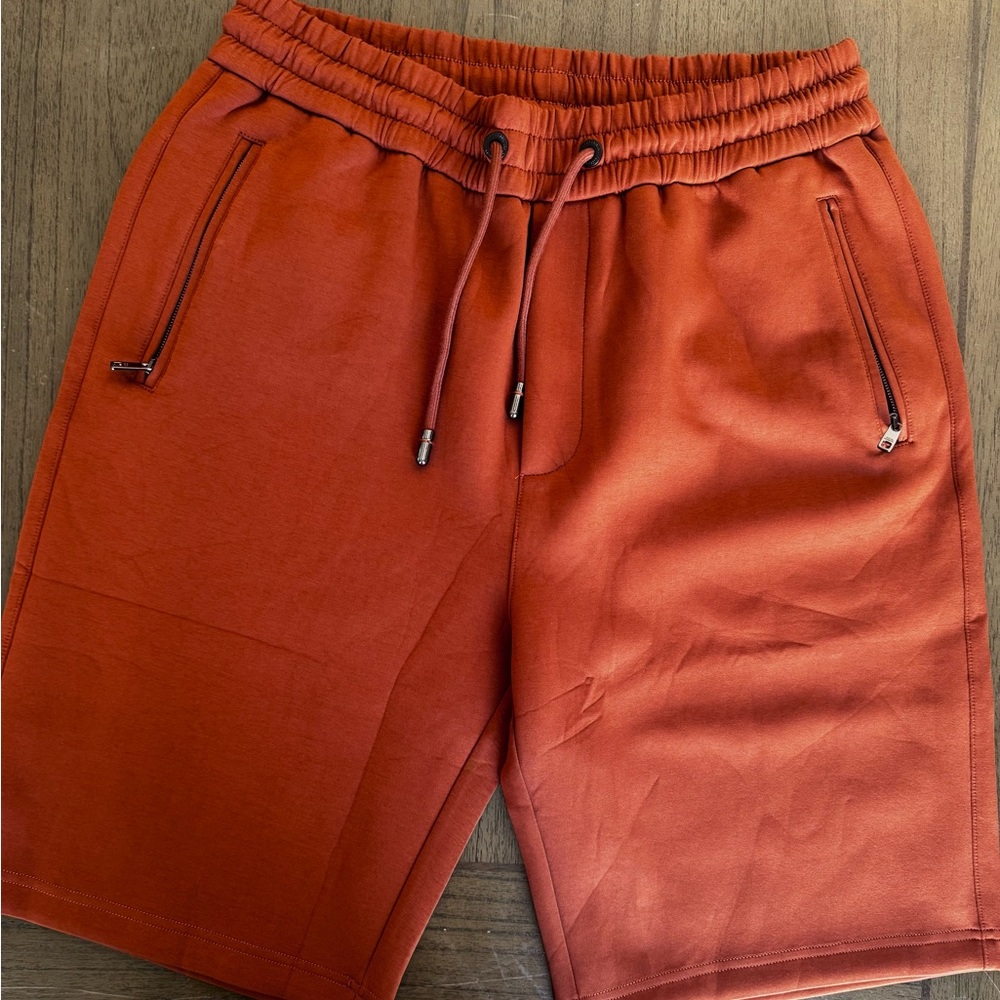 Dolce & Gabbana Men's Burnt Orange Athletic Shorts